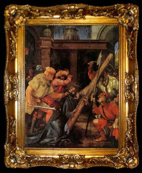 framed  Grunewald, Matthias Carrying the Cross, ta009-2